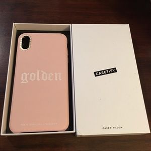 Casetify case for iPhone Xs Max "golden" M Jewelers